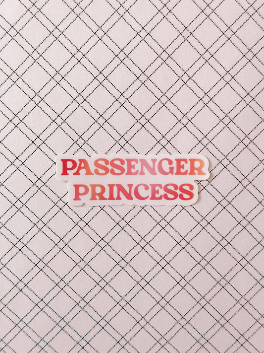 Passenger Princess Sticker